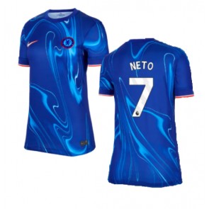 Chelsea Pedro Neto #7 Replika Hjemmebanetrøje Dame 2024-25 Kortærmet